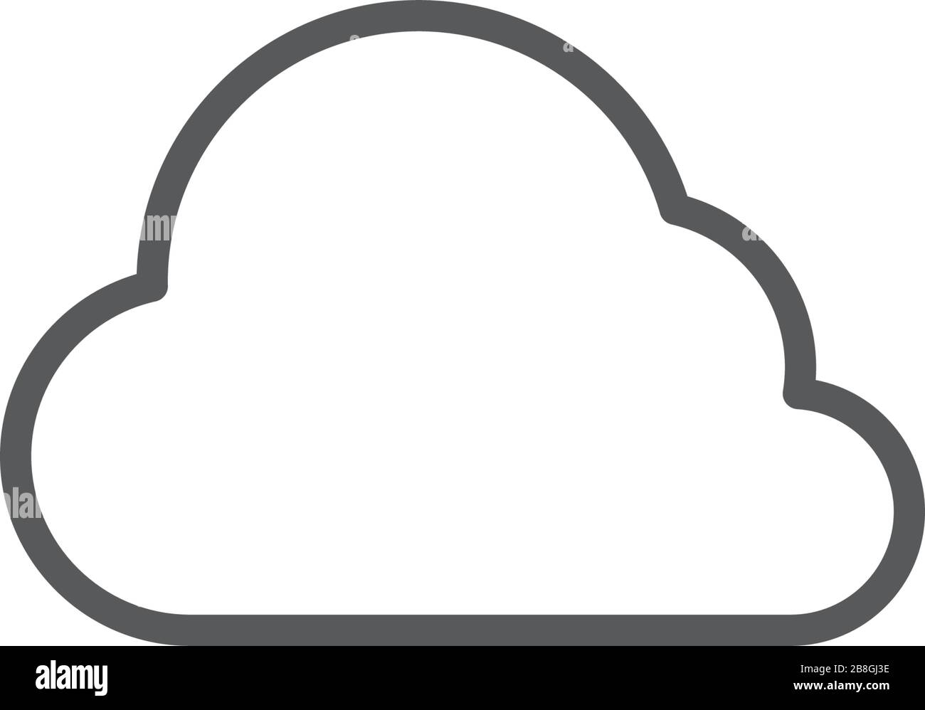 cloud vector icon illustration design isolated on white Stock Vector ...