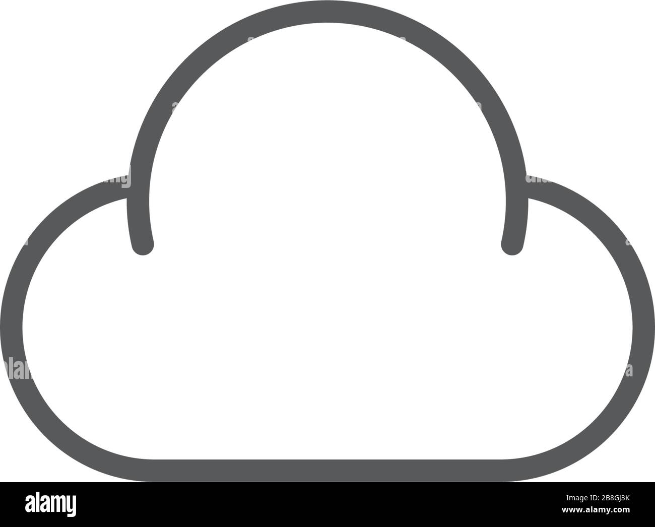 cloud vector icon illustration design isolated on white Stock Vector