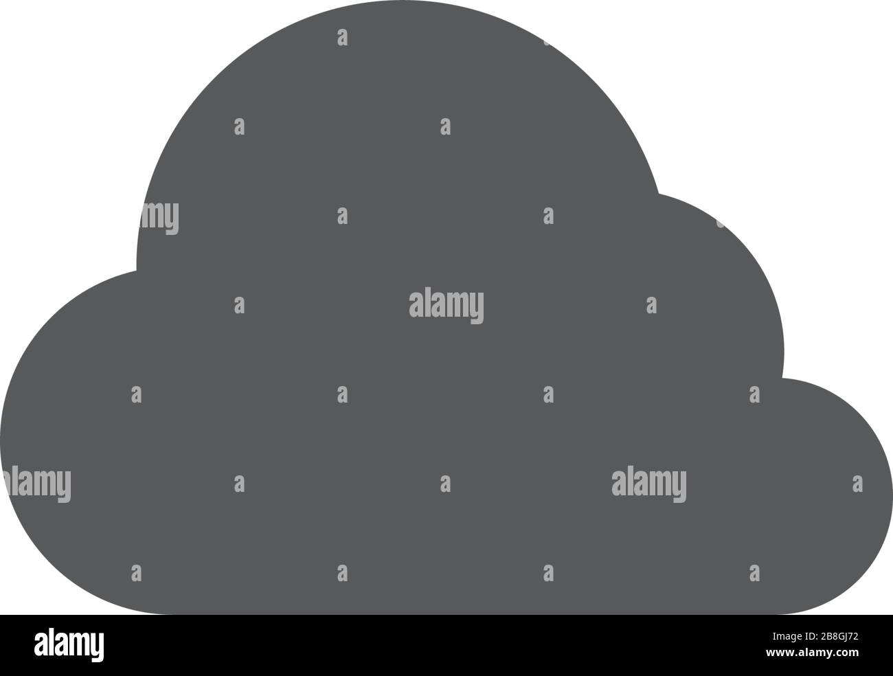 cloud vector icon illustration design isolated on white Stock Vector