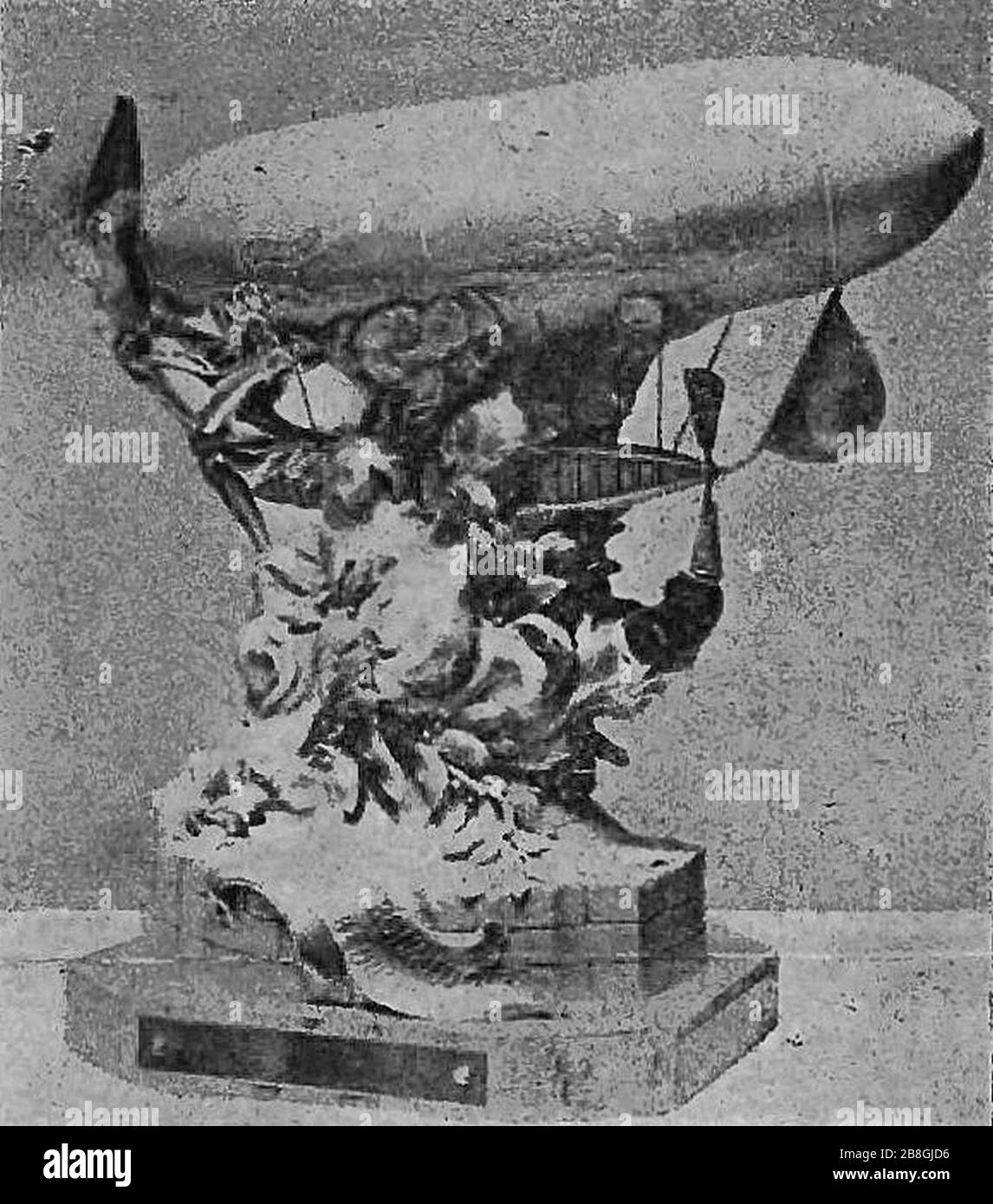 Gordon Bennett Cup in ballooning 1907 trophy. Stock Photo