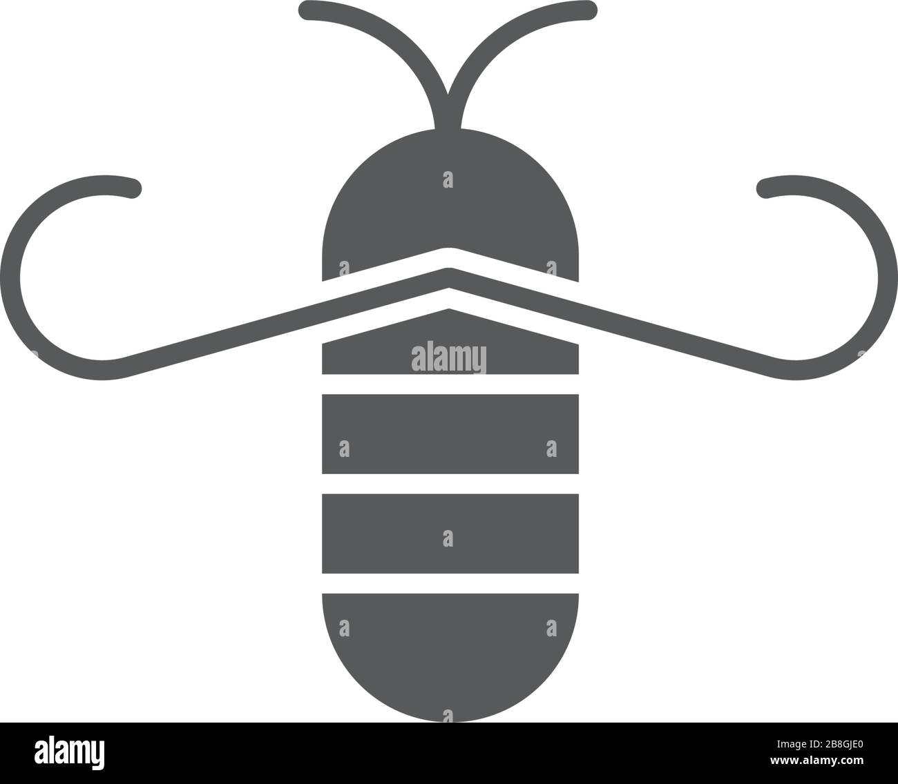 Bee concepts logo vector graphic abstract template isolate on white background Stock Vector