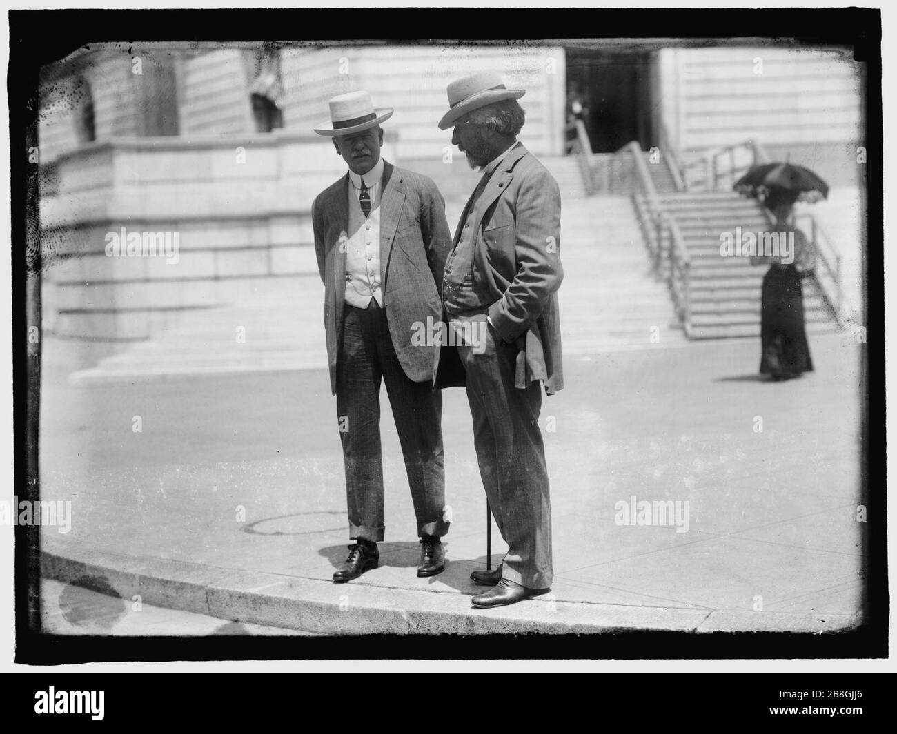 GORE, JAMES HOWARD PROF., G.W.U.; RIGHT, WITH CYRUS H. McCORMICK. Stock Photo