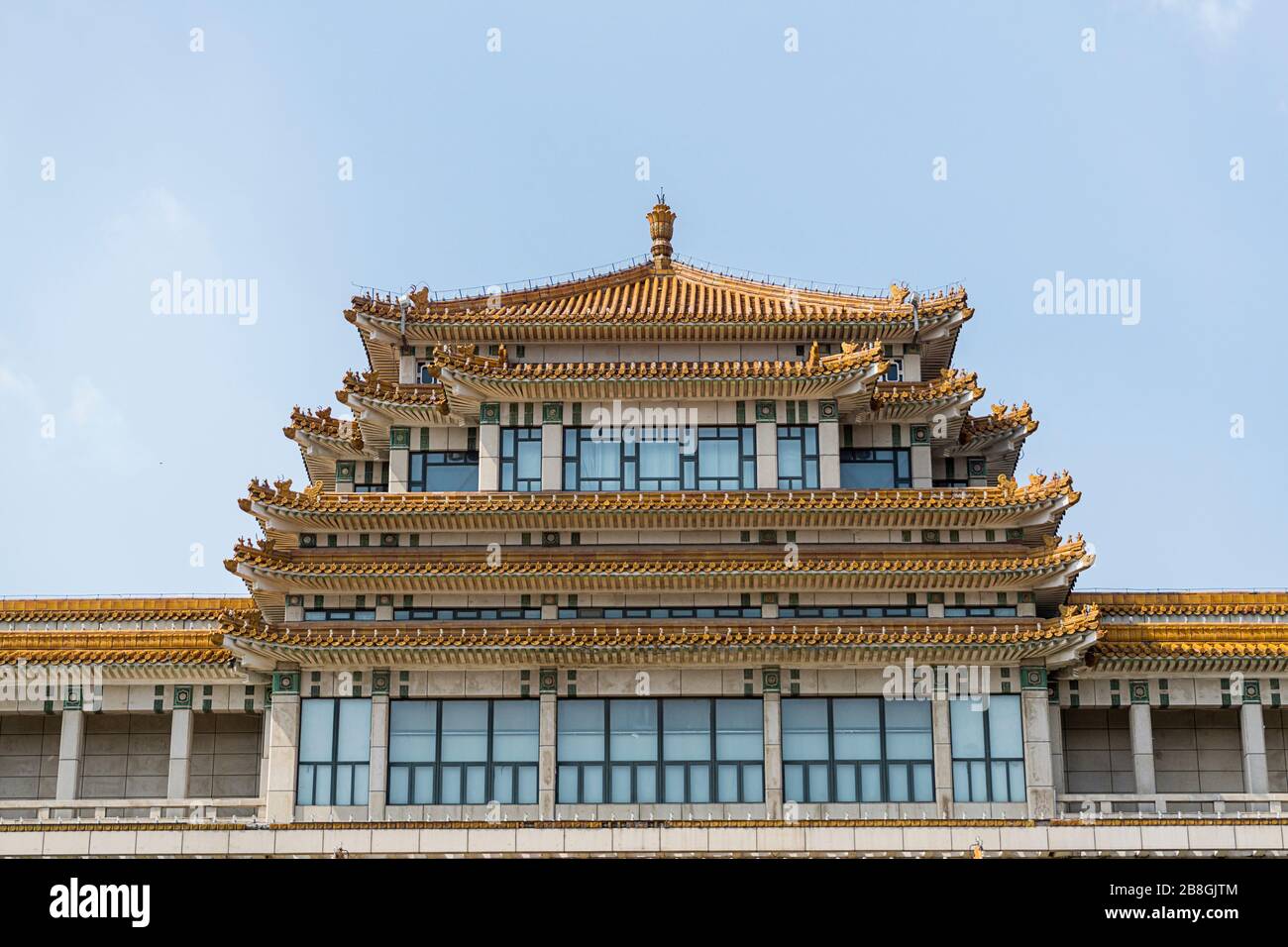 Beijing,China-July 11, 2019:The National Art Museum of China (NAMOC) is the only national art museum of plastic arts in China. Starting to be built in Stock Photo