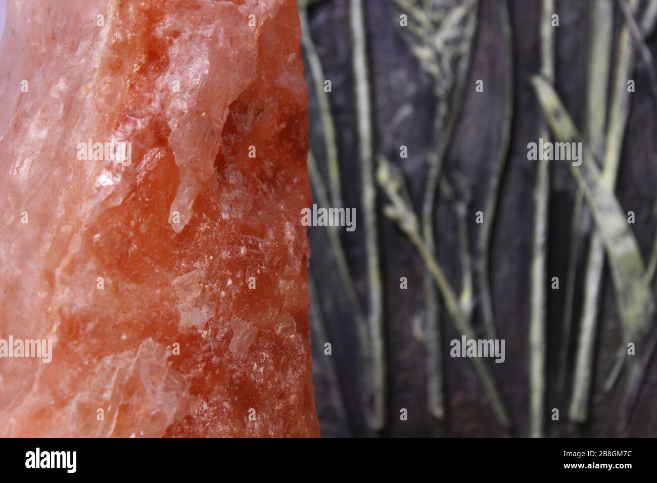 salt himalays healthy symbol welness spa Stock Photo