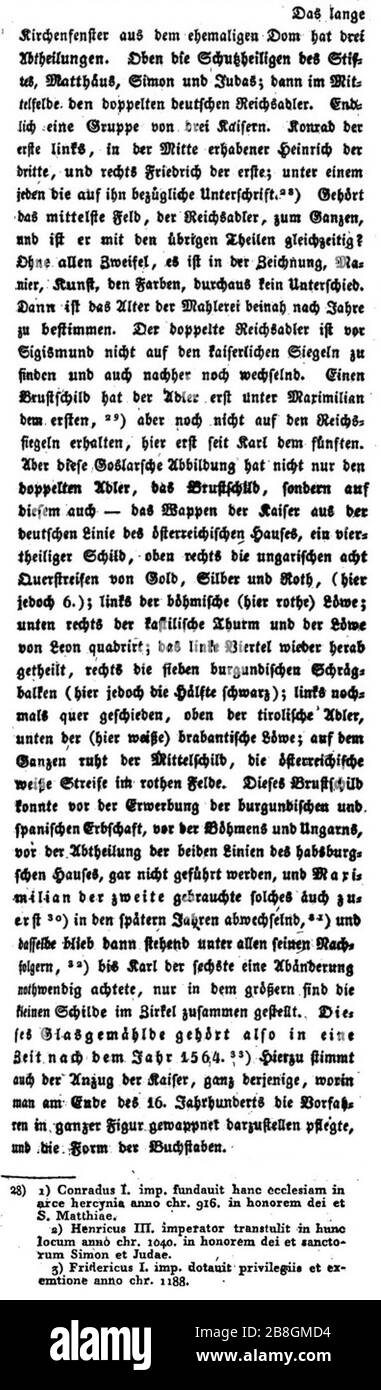 Goslarer Museum Analyse der Bildfenster (Christian Heinrich Delius, 1826). Stock Photo