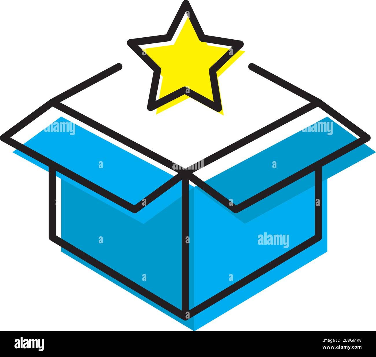 magic box star icon Element of magic for mobile concept and web