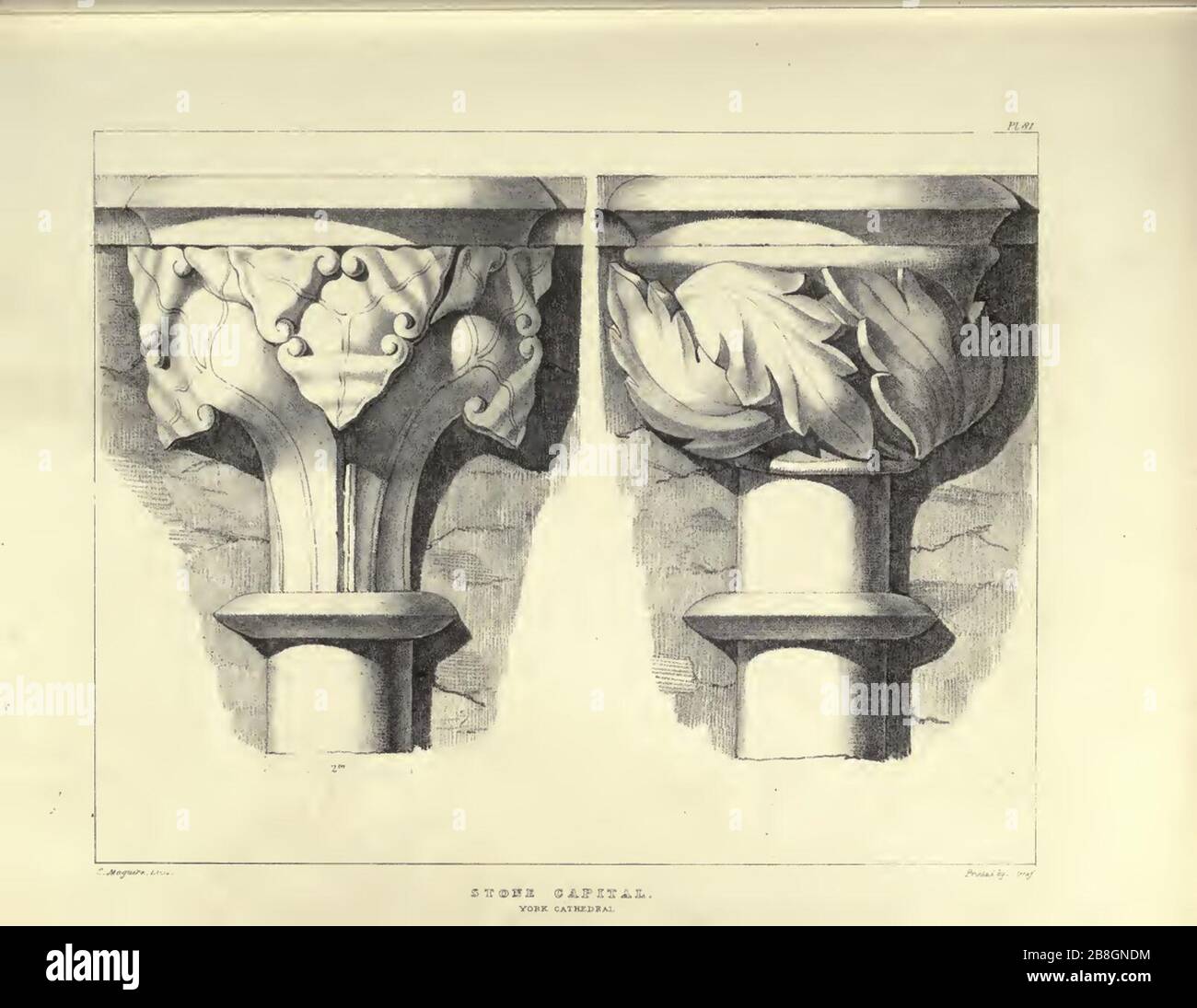 Gothic Ornaments, selected fom various ancient buildings, both in ...