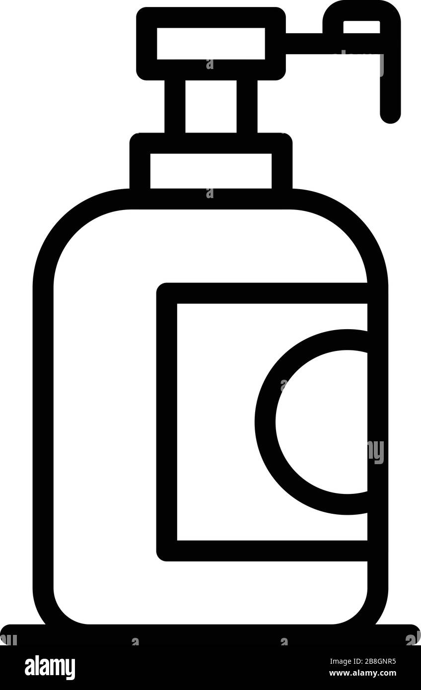 Shower gel icon, outline style Stock Vector Image & Art - Alamy