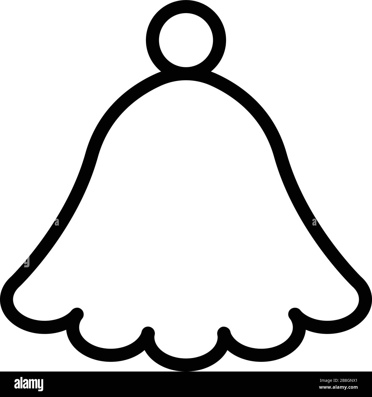 Hat for the sauna icon, outline style Stock Vector