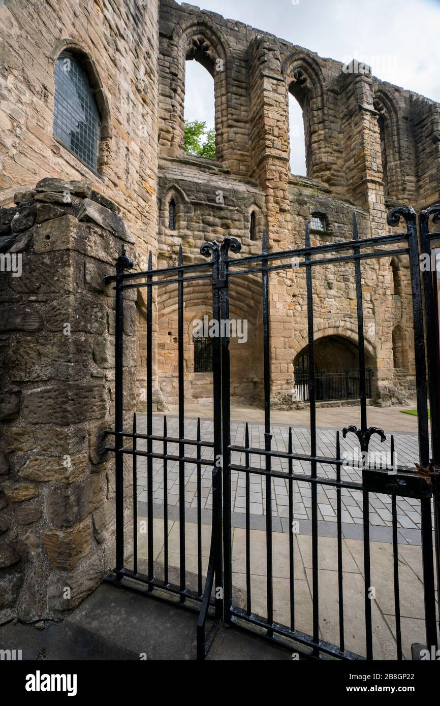 Ruins of the Royal Palace and Monaster in the ancient capital, Dunfermline; Kingdom of Fife; Fife; Scotland; UK; Europe Stock Photo