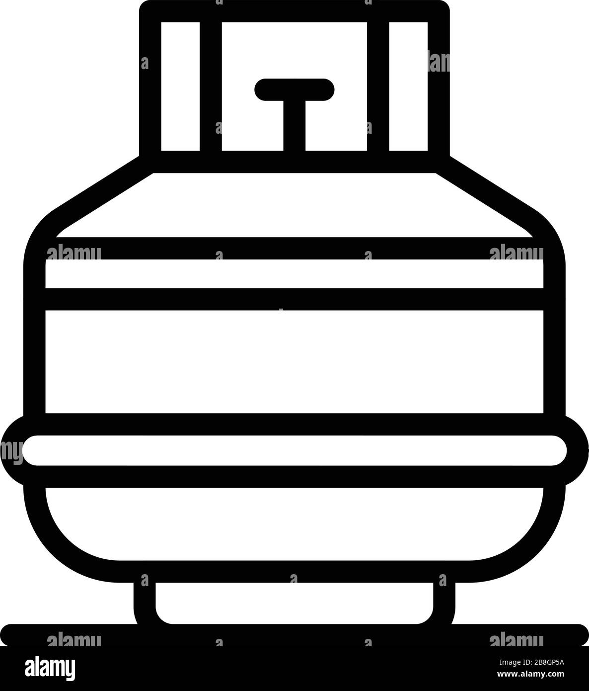 Small gas bottle icon, outline style Stock Vector Image & Art Alamy