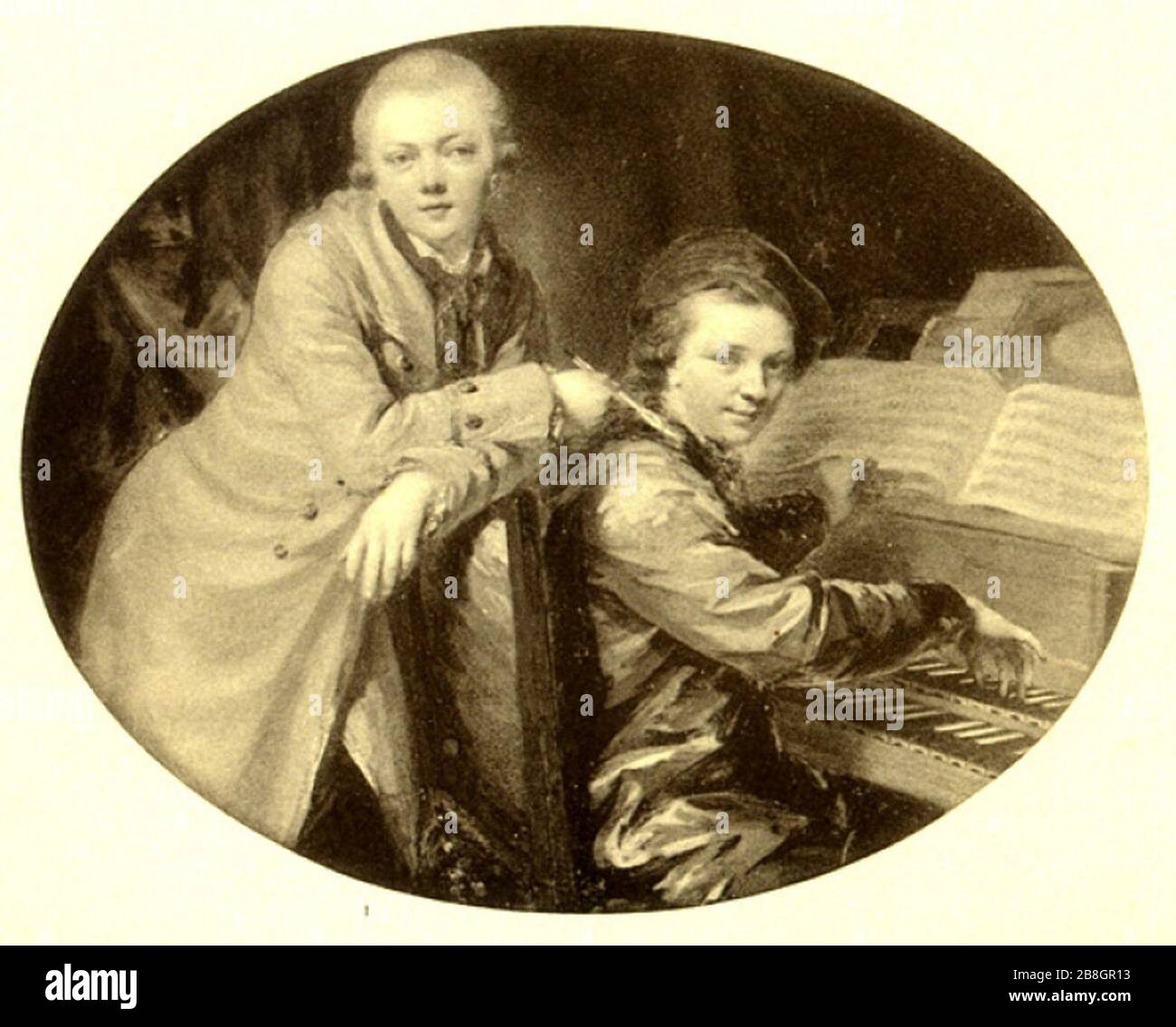 Gottlieb Christian Fueger und Heinrich Friedrich Fueger 1768. Stock Photo