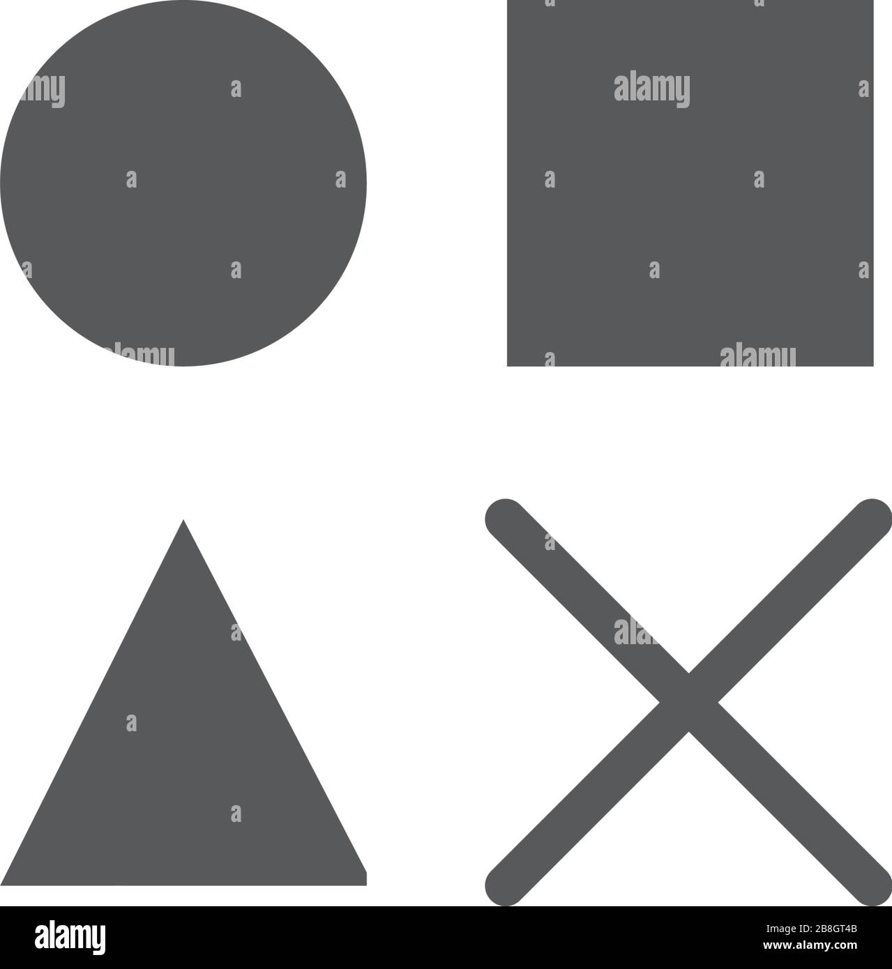 Joystick buttons vector icon isolated on white background Stock Vector