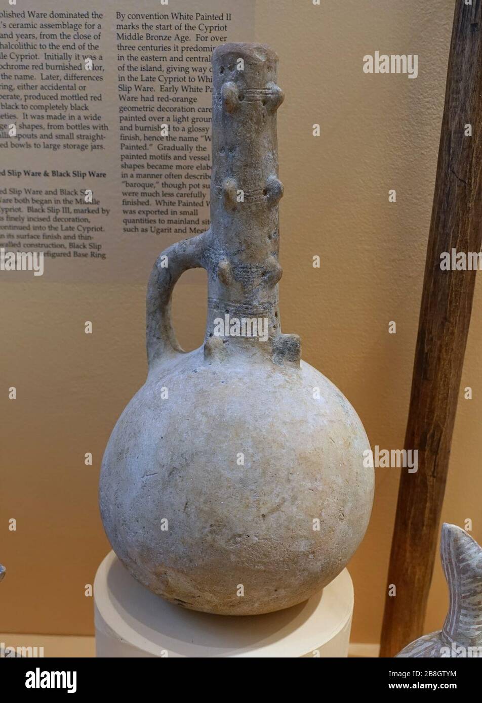 Gourdshaped vessel, Black Slip Ware, Middle Cypriot Stock Photo Alamy