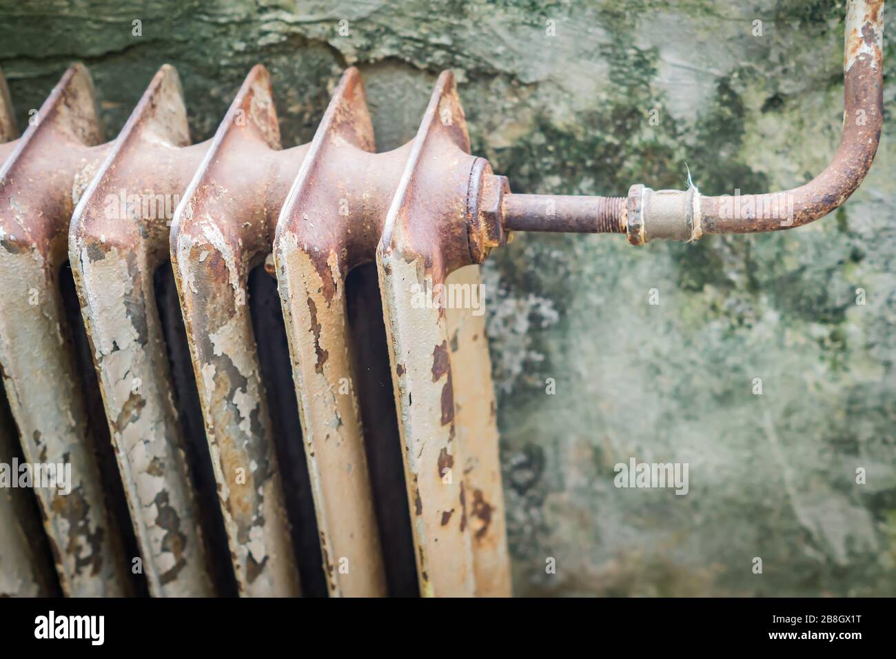 old cast iron radiator Stock Photo Alamy