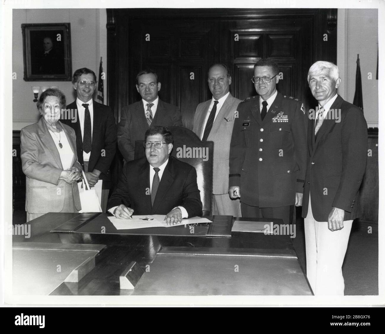 Governor John Sununu Signs Proclamation Naming June 27, 1987, as