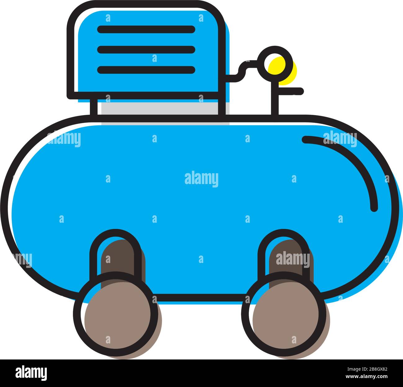 Air compressor vector icon isolated on white background Stock Vector ...