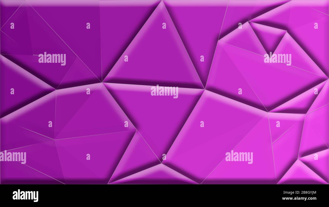 Abstract purple background with triangles Stock Photo