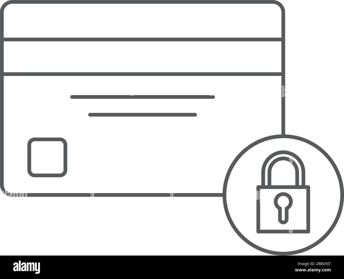 Credit card isolated on white background Stock Vector Images - Alamy