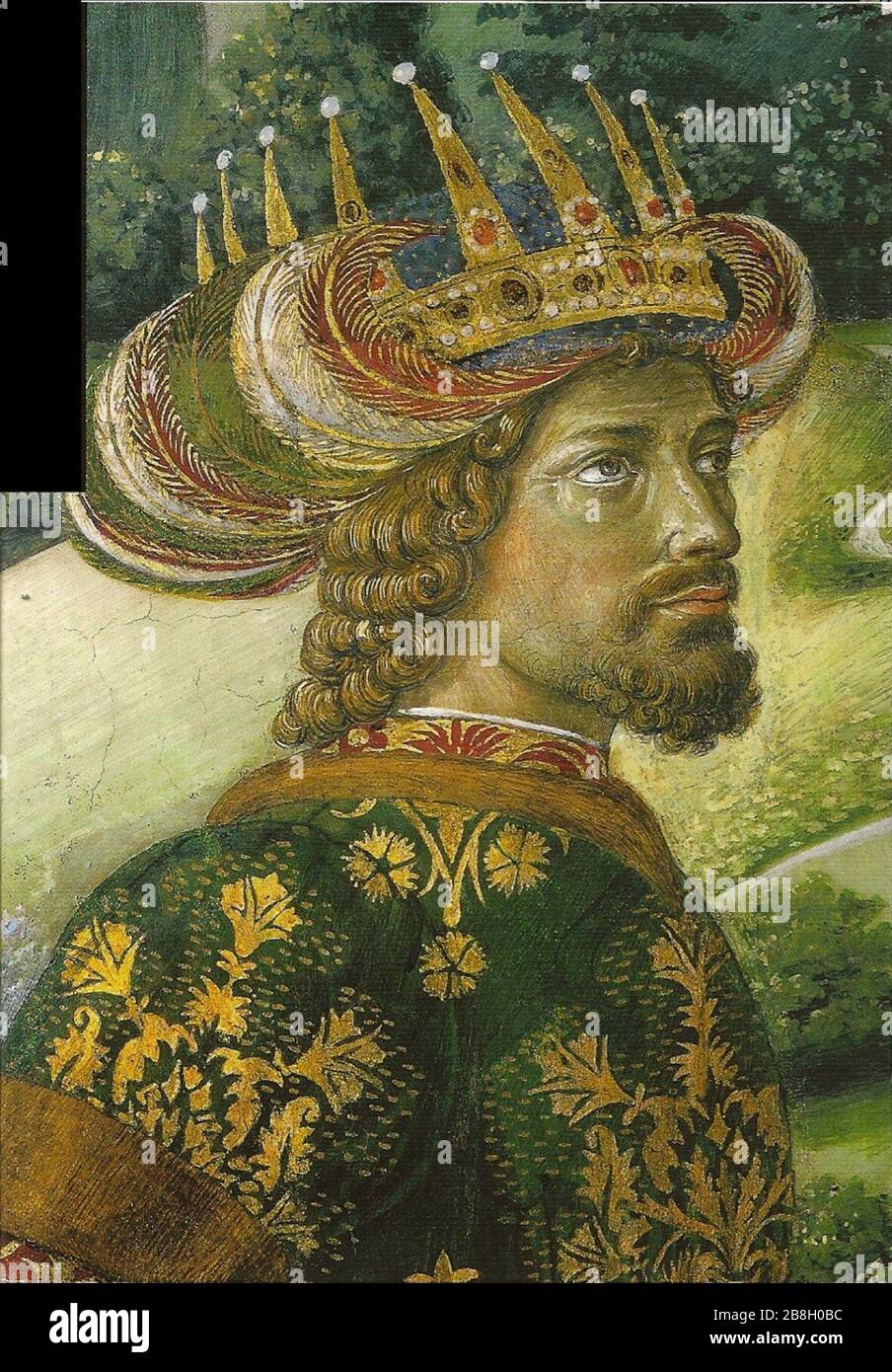 Gozzoli, Benozzo - Cavalcata dei Re Magi - Ioannes VIII Palaiologus. Stock Photo