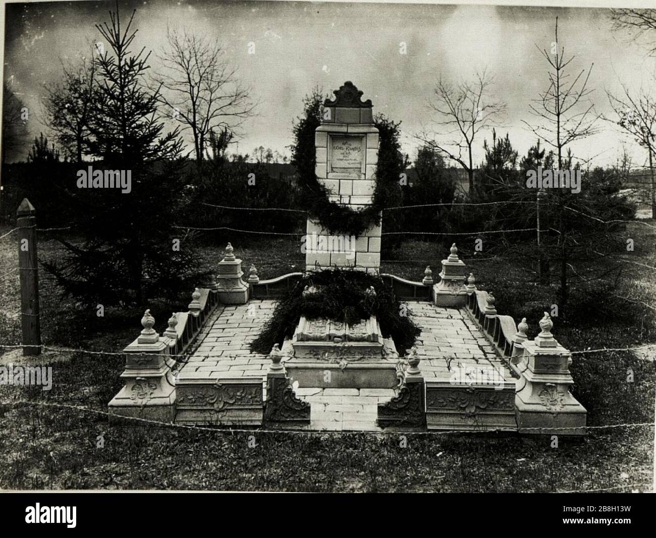 Grab Hauptmann Rimbàs des Infanterieregiments Nr. 63, gefallen am 23.3.1915. Stock Photo