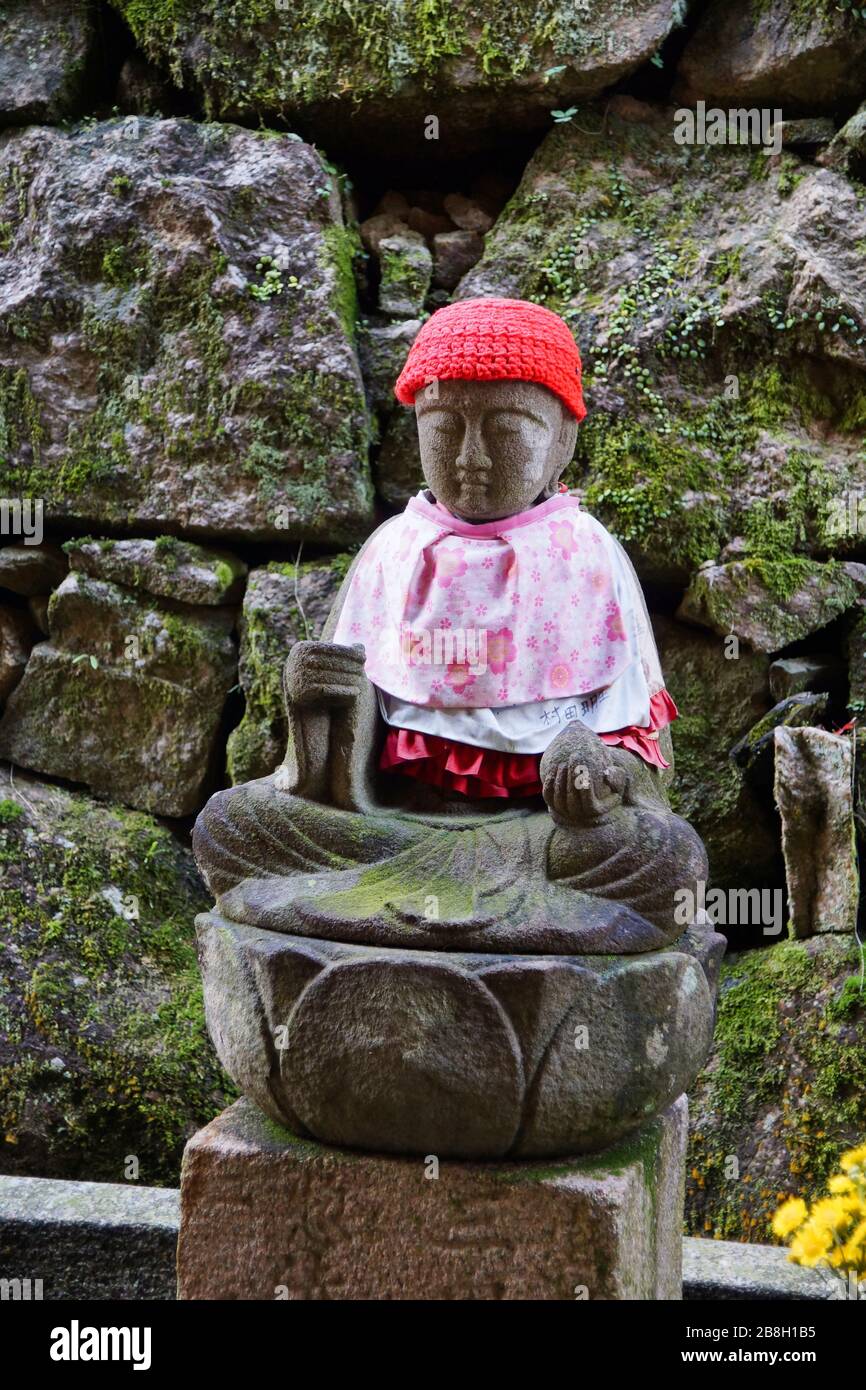 Sakurai Japan 2 December 2013 Statue representing Jizo Bosatsu with
