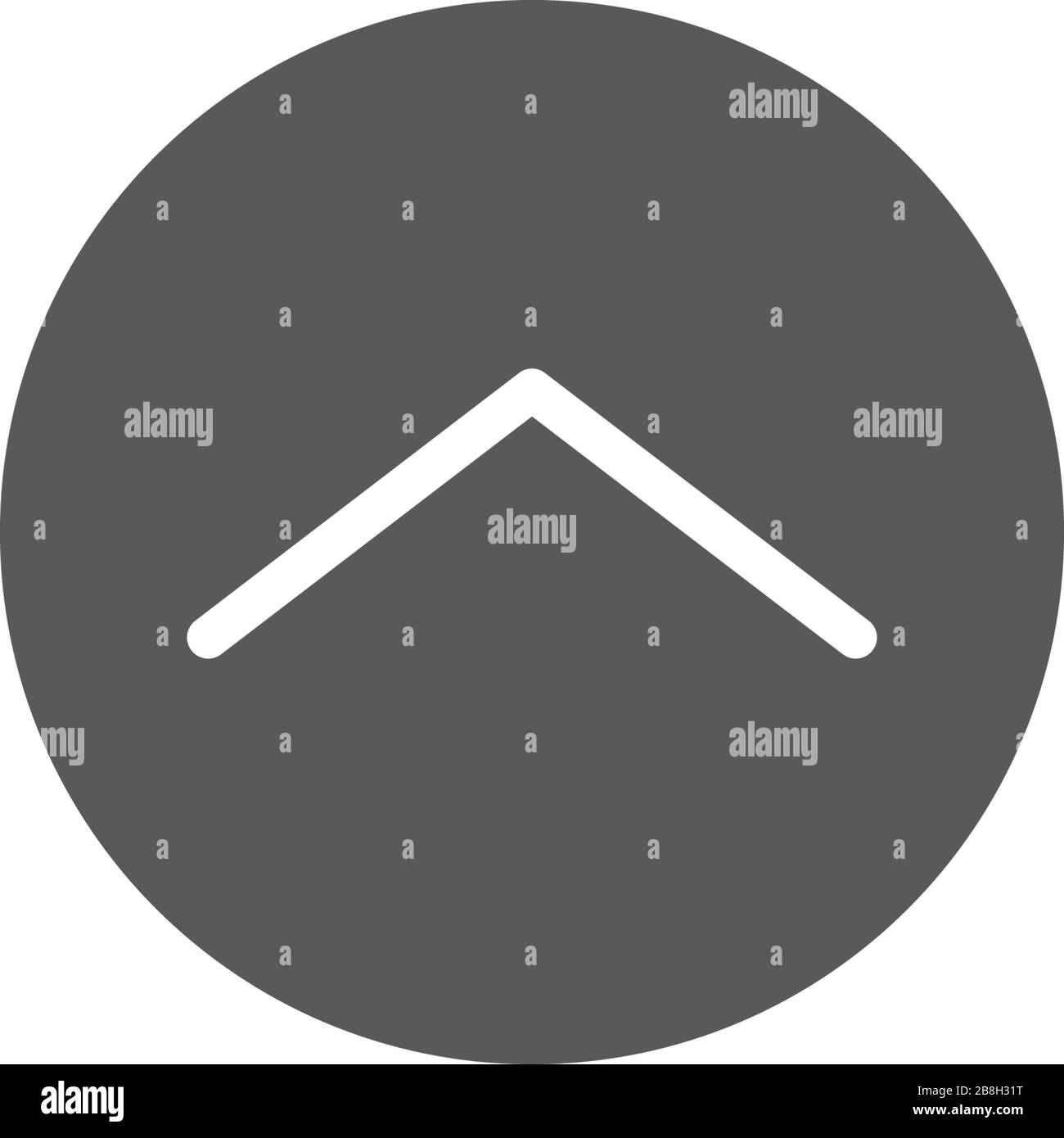 Swipe up arrows button vector, isolated on white background Stock Vector