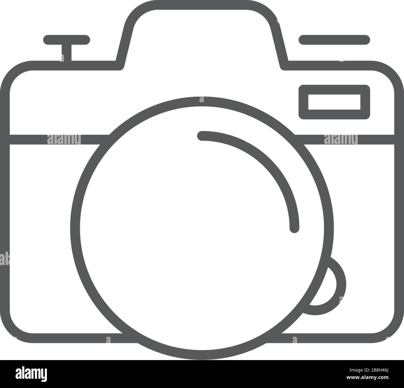 Camera flat vector icon, isolated on white background Stock Vector ...