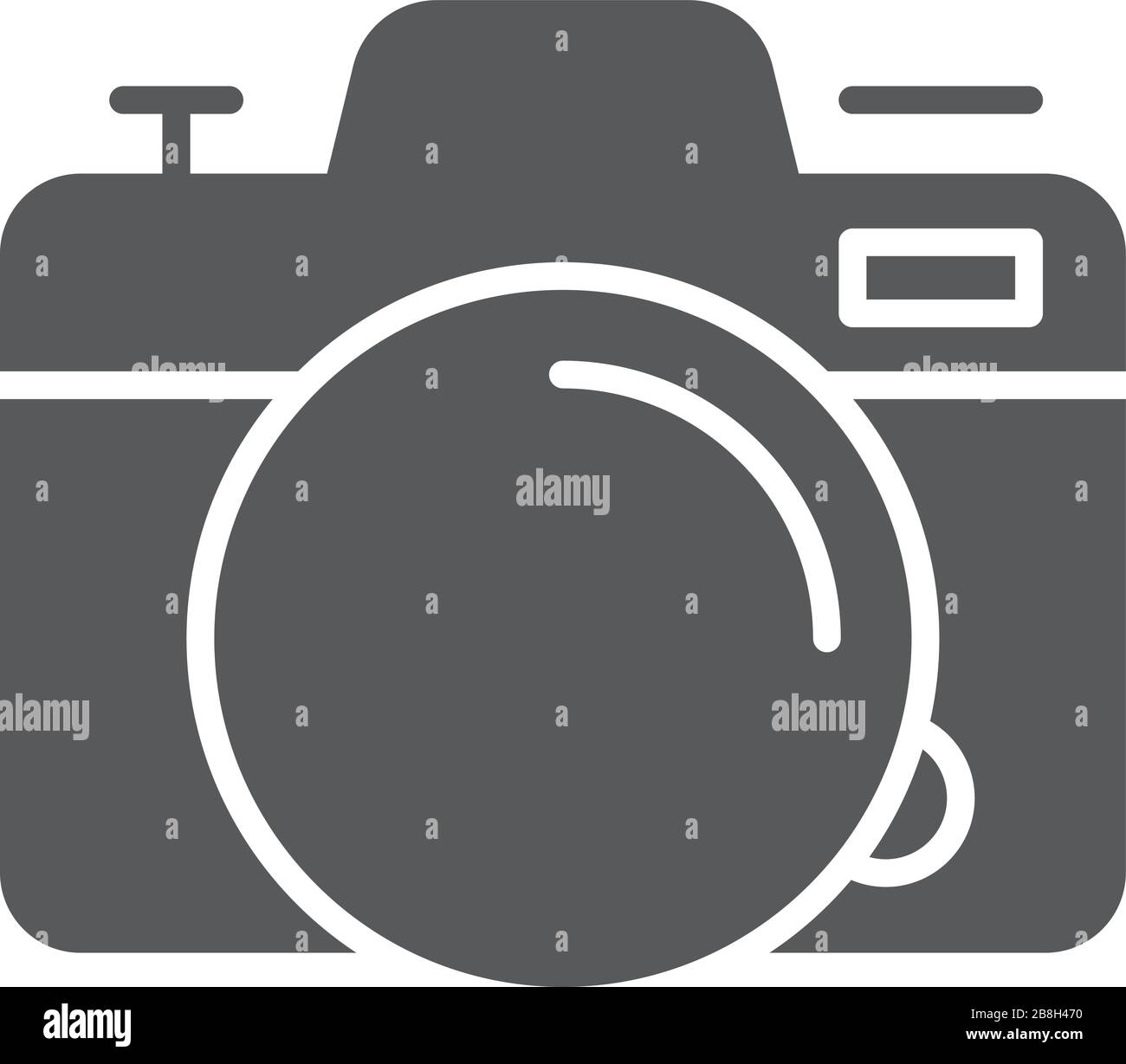 Camera flat vector icon, isolated on white background Stock Vector ...