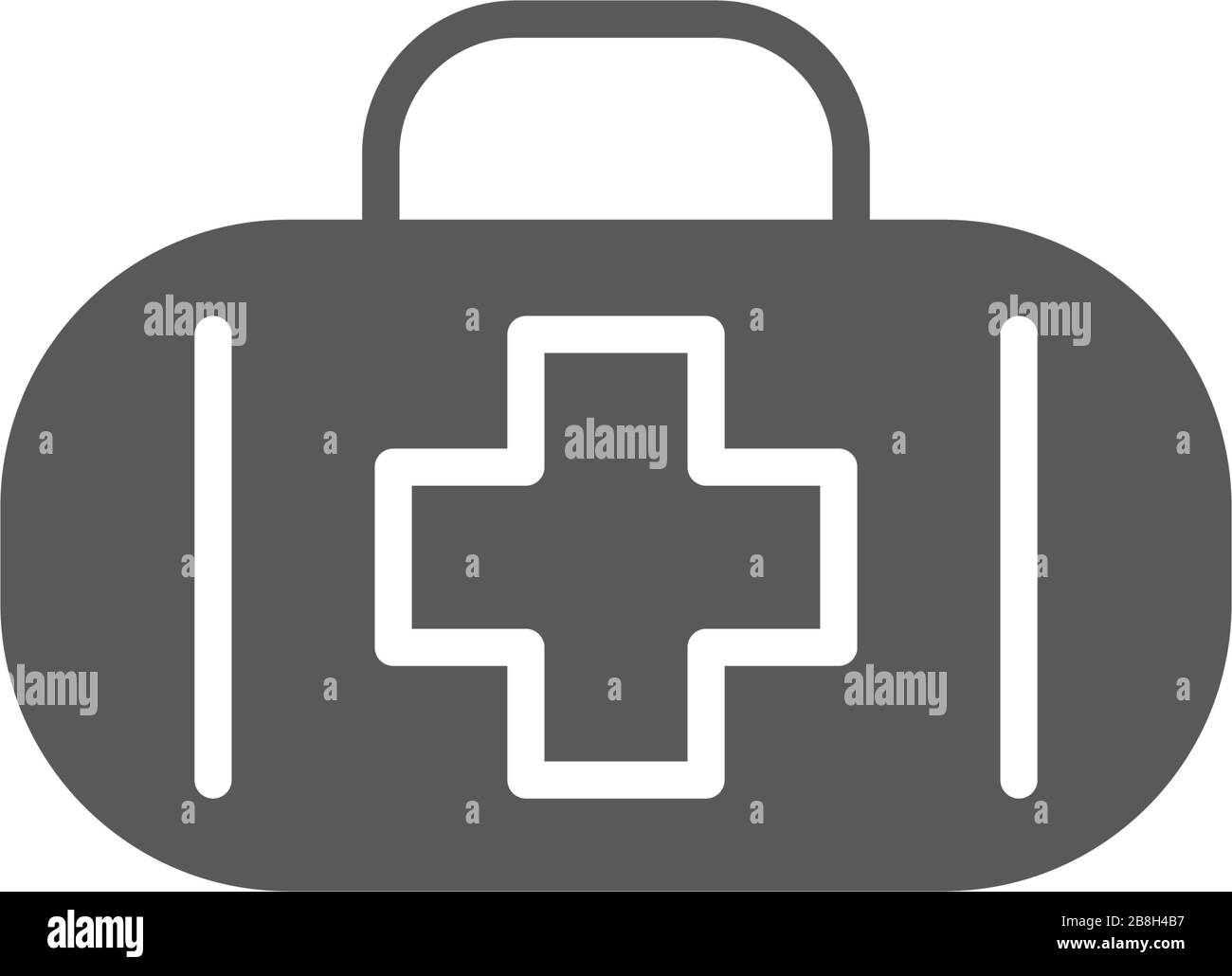First aid kit vector icon, isolated on white background Stock Vector ...