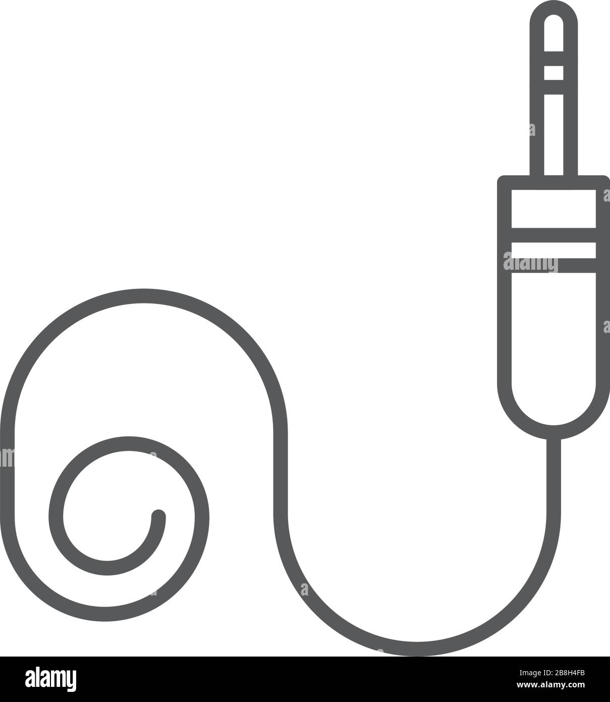Jack Cable vector icon, isolated on white background Stock Vector