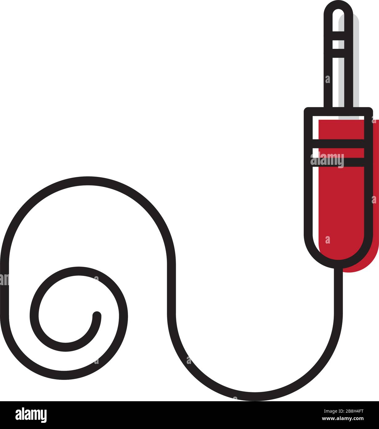 Jack Cable vector icon, isolated on white background Stock Vector