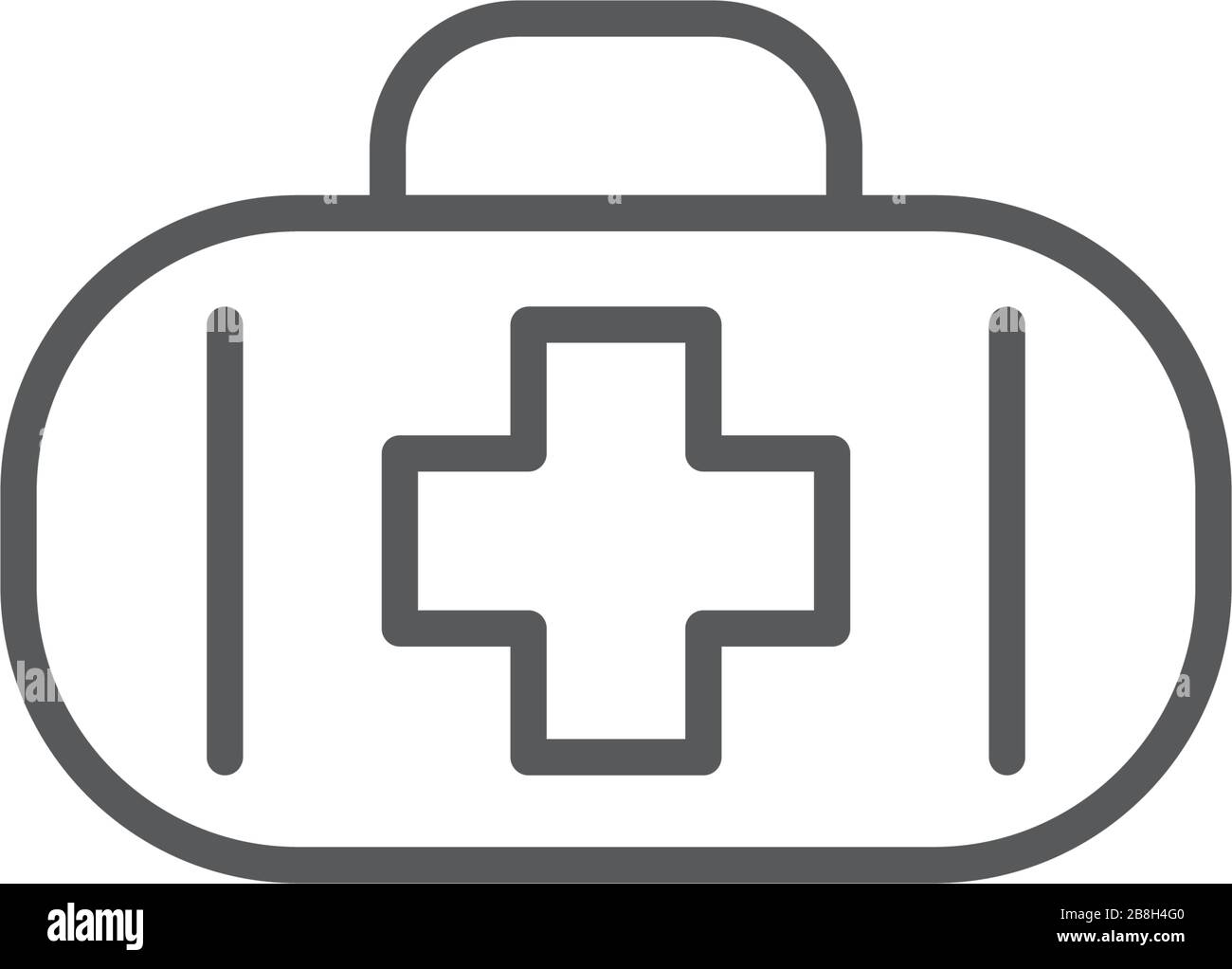 First aid kit vector icon, isolated on white background Stock Vector ...