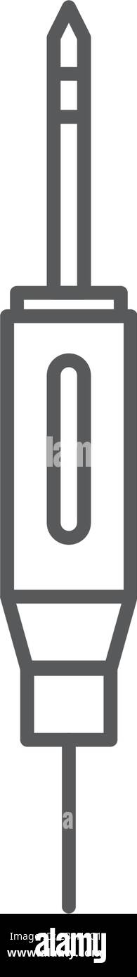 Jack Cable vector icon, isolated on white background Stock Vector