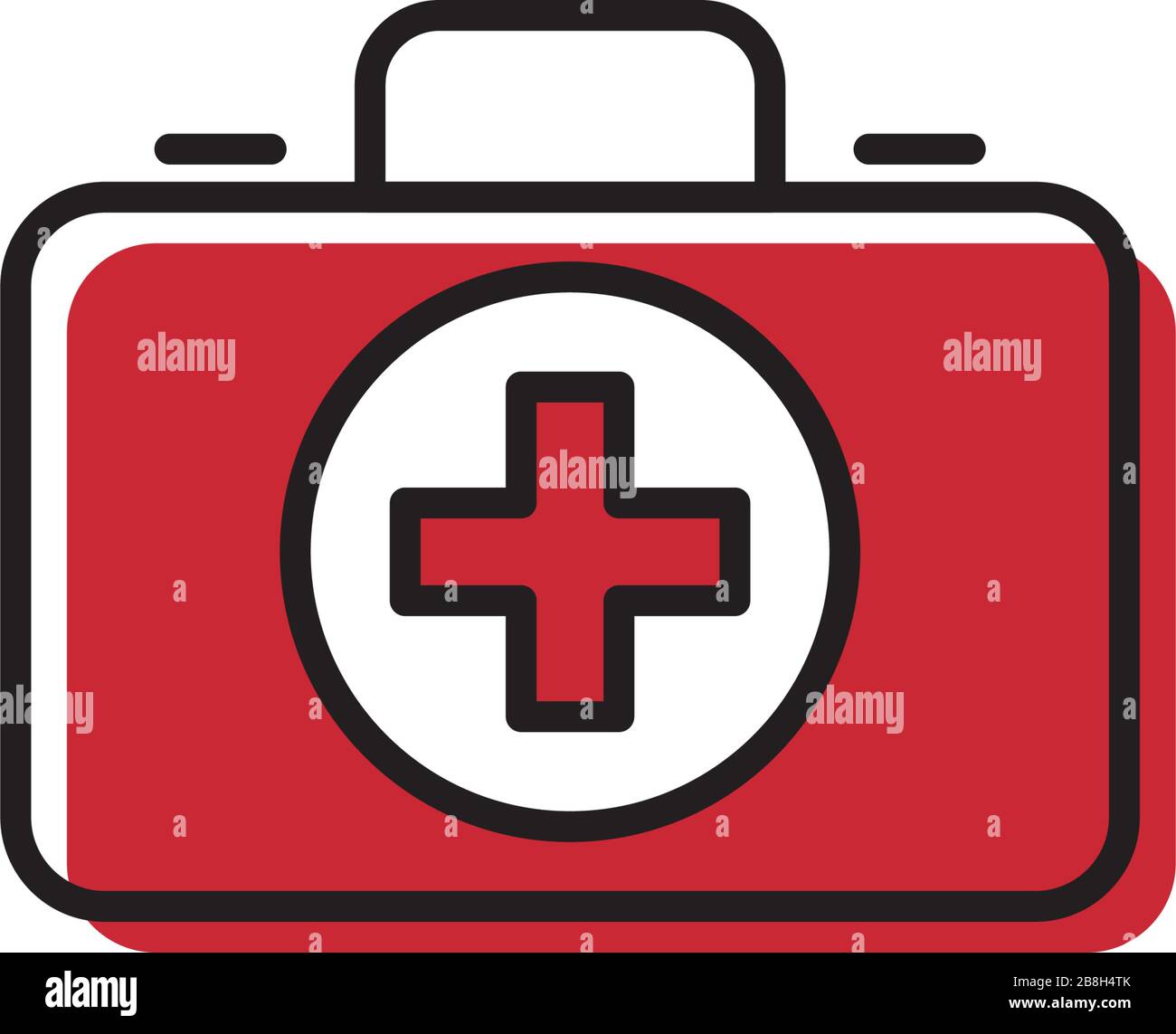 First aid kit vector icon, isolated on white background Stock Vector ...