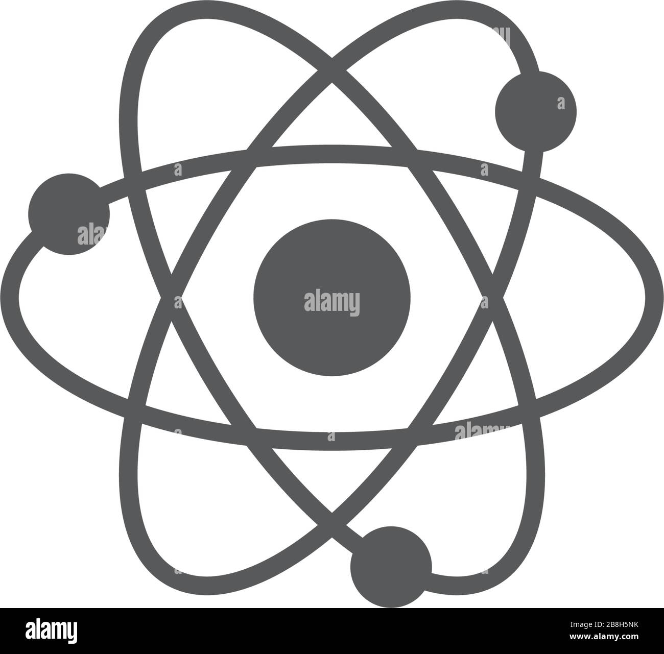 atom vector icon concept, isolated on white background Stock Vector ...