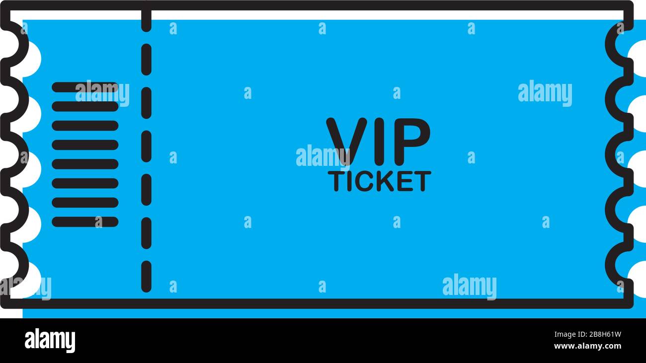 Cinema ticket vector icon isolated on white background Stock Vector ...