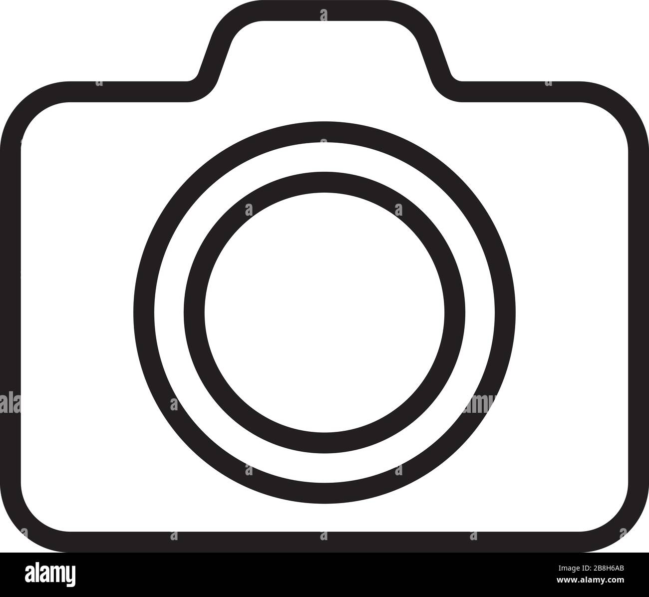 camera icon vector in trendy style isolated on white background Stock Vector
