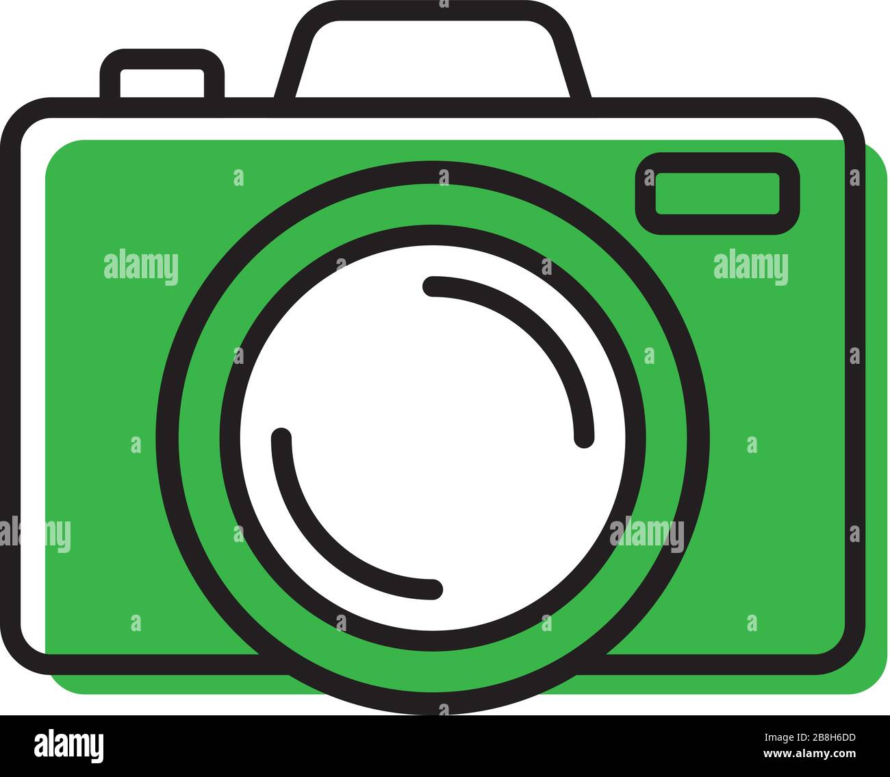 camera icon vector in trendy style isolated on white background Stock Vector