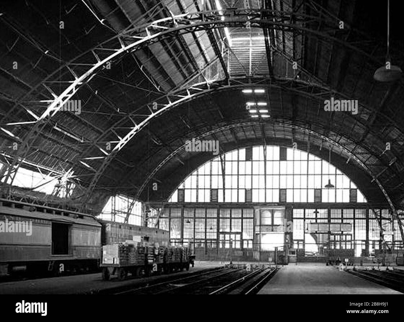 Grand Central Station Chicago Trainshed Interior. Stock Photo