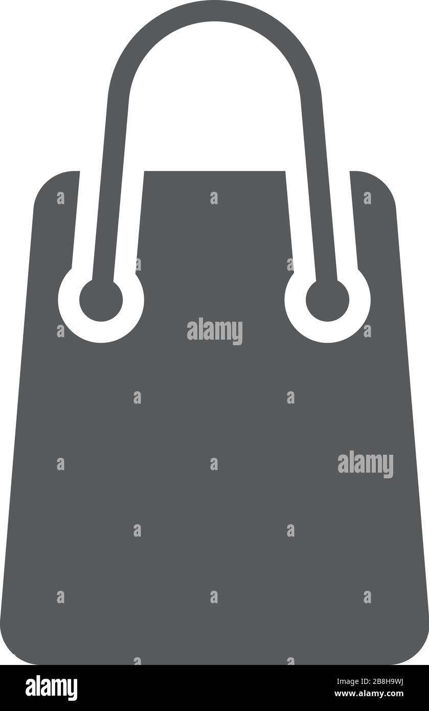shopping bag icon vector design isolated white background Stock Vector ...