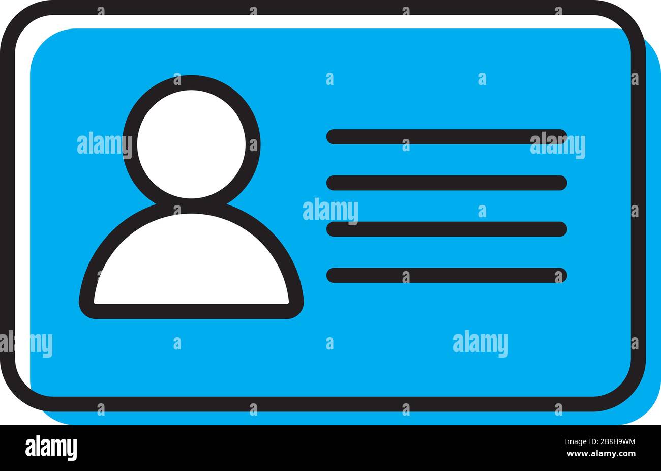 id card or name tag or identification card business, blank design
