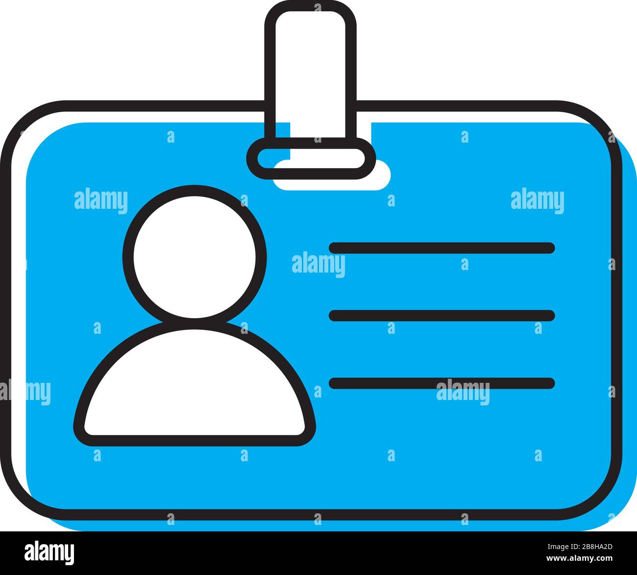 Id Card Or Name Or Identification Card Business Blank Design Illustration Isolated Stock Vector Image Art Alamy