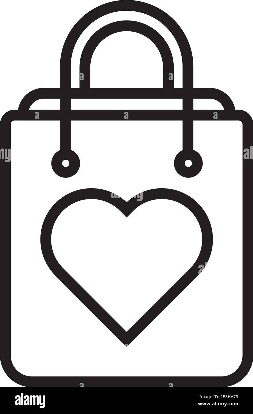 shopping bag icon vector design isolated white background Stock Vector ...