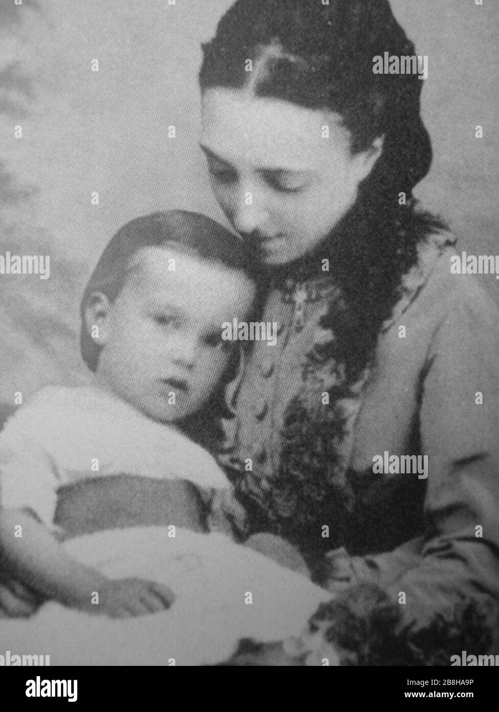 Grand Duchess Olga Feodorovna with her son Sergei Stock Photo - Alamy