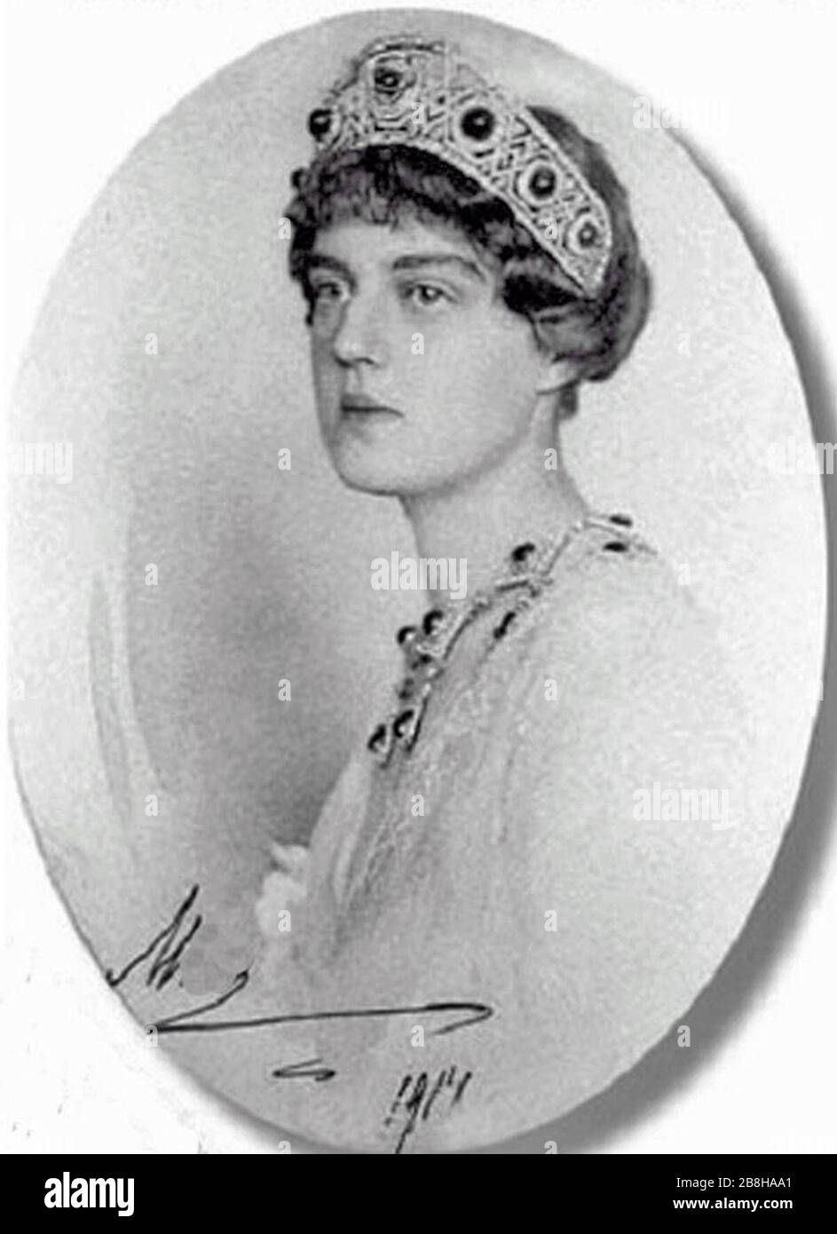 Grand Duchess Maria Pavlovna of Russia (1890–1958). Stock Photo