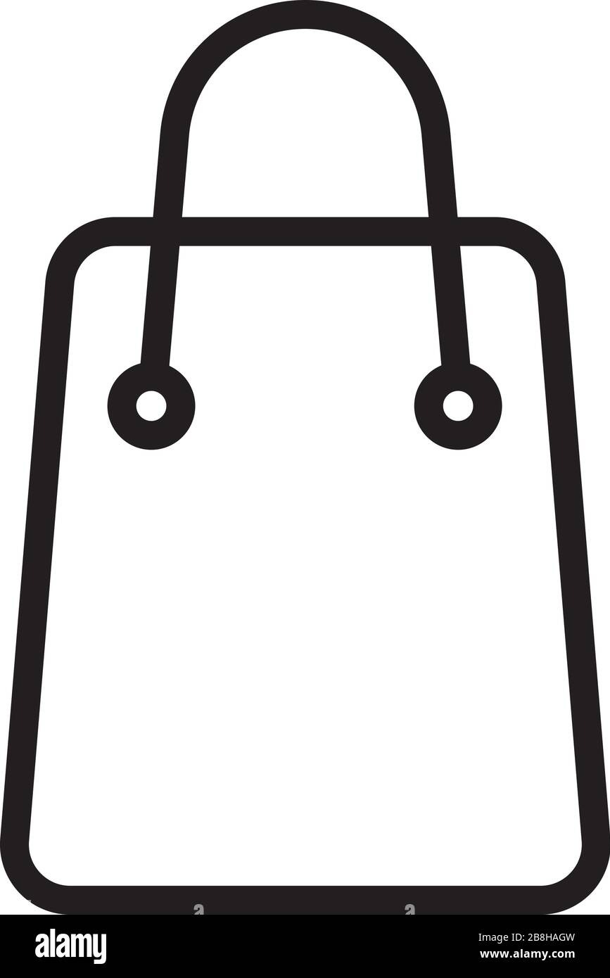 shopping bag icon vector design isolated white background Stock Vector ...