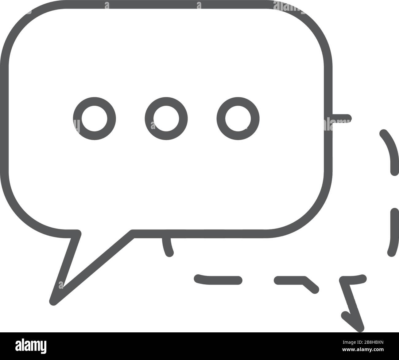 speech bubbles vector icon concept, isolated on white background Stock Vector