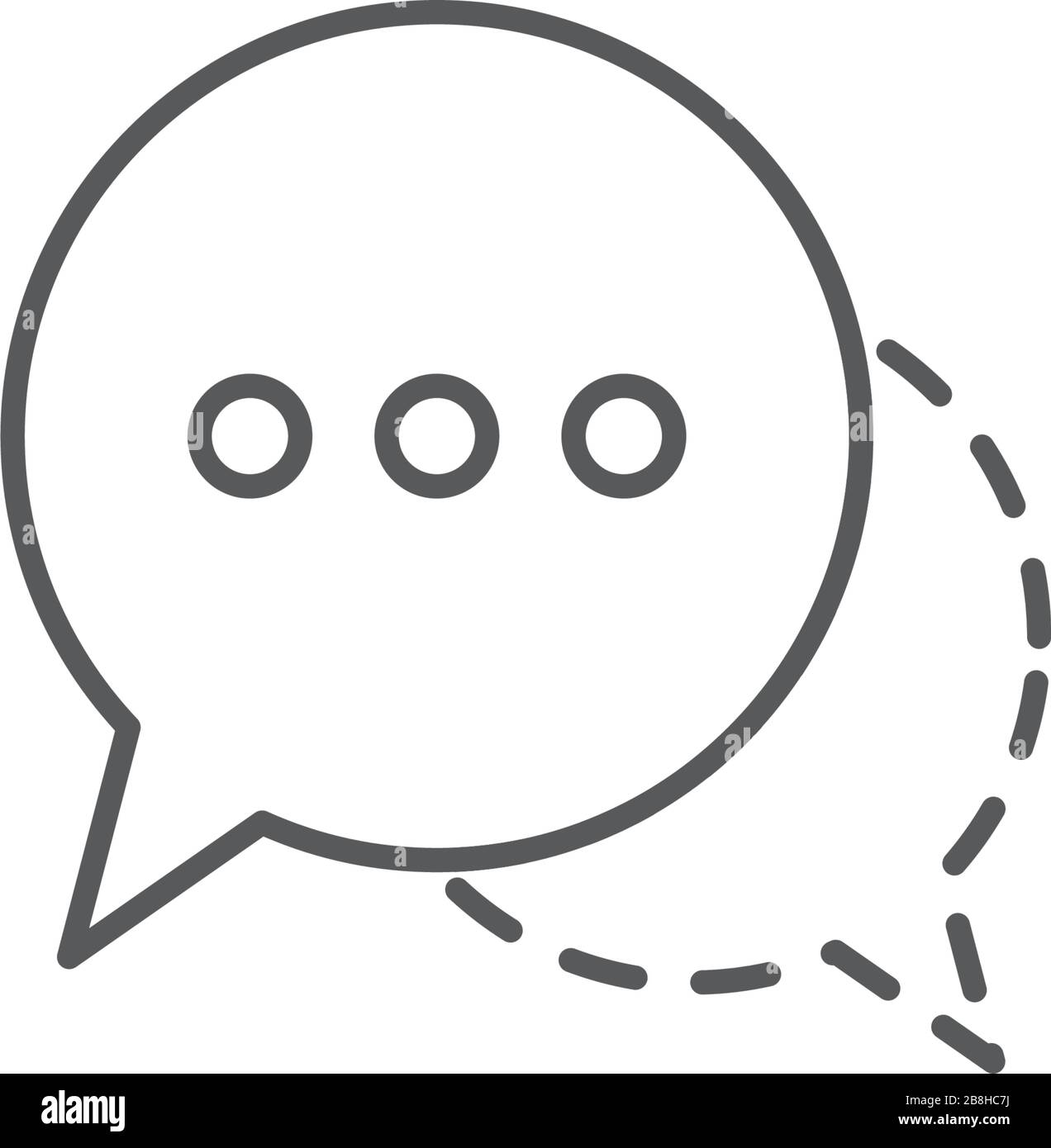 speech bubbles vector icon concept, isolated on white background Stock Vector