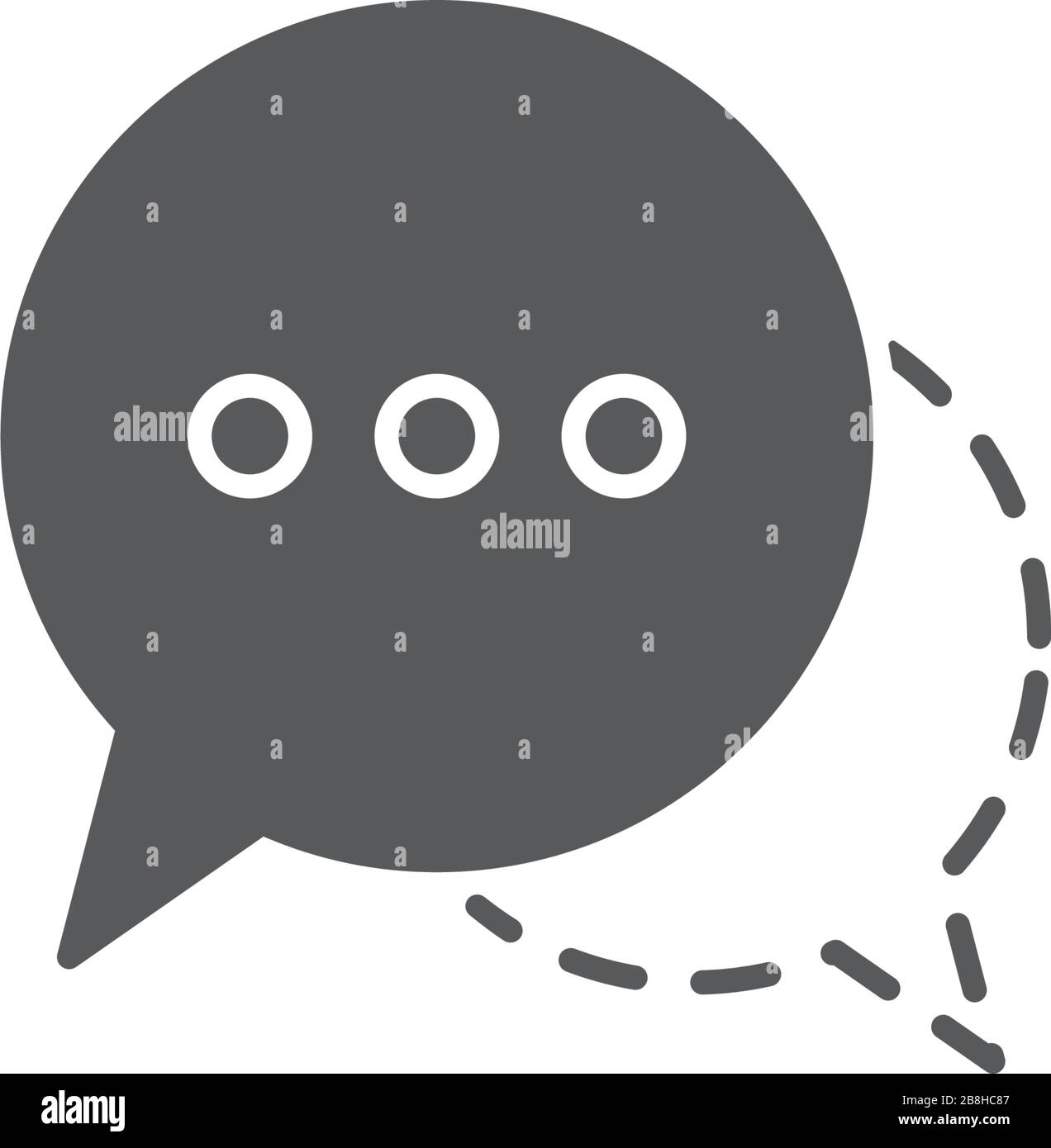 speech bubbles vector icon concept, isolated on white background Stock Vector